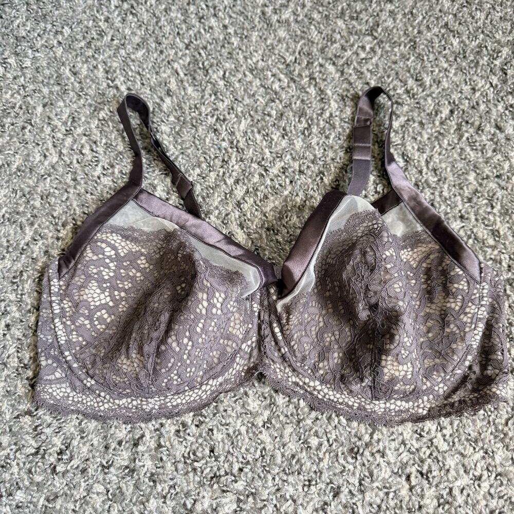 40DDD Cacique Womens Full Coverage Lace Unlined Underwire Bra NEW WITHOUT TAG